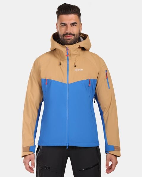 Męska kurtka hardshell Kilpi TRINITY-M. Brązowe kurtki męskie Kilpi, na zimę, l, bez wzorów, z hardshellu, bez kaptura. Za 1,248.29 zł.