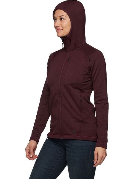 Black Diamond Kurtka polarowa "Factor" w kolorze bordowym rozmiar: XS. Czerwone kurtki damskie Black Diamond, xs, bez wzorów, z polaru, bez kaptura. Za 280.44 zł.