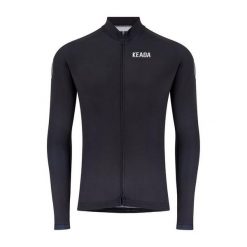 Damska koszulka kolarska z długim rękawem – Czarna. Czarne t-shirty damskie KEADA SPORTS, l, z aplikacjami, z jersey, bez ramiączek. Za 332.00 zł.