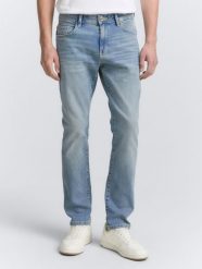 Męskie Spodnie Jeansowe Tom Tailor TTJOSH REGULAR stone wash denim 1048363 10283. Spodnie materiałowe męskie Tom Tailor, bez wzorów, z denimu. Za 159.99 zł.