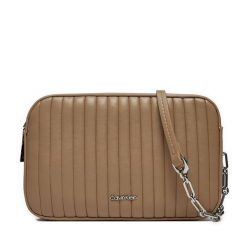 Torebka Calvin Klein. Szare listonoszki damskie CALVIN KLEIN, bez wzorów, bez dodatków. Za 279.99 zł.