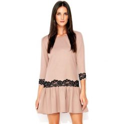 Numinou damska sukienka 36 beżowa. Brązowe sukienki damskie Numinou, bez wzorów, eleganckie, bez kołnierzyka, bez ramiączek, mini. Za 209.00 zł.