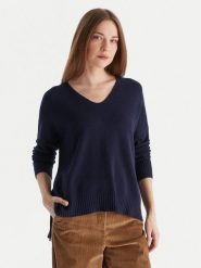 Kontatto Sweter 3M0842C Granatowy Relaxed Fit. Niebieskie swetry klasyczne damskie Kontatto, m, z wiskozy, bez kołnierzyka. Za 339.99 zł.