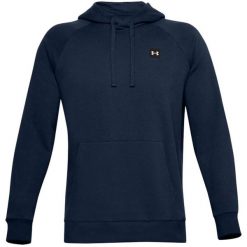 Bluza męska Under Armour Rival Fleece Hoodie. Niebieskie bluzy bez kaptura męskie Under Armour, m. Za 179.99 zł.