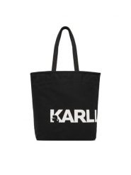 KARL LAGERFELD Torebka B1W50050 Czarny. Czarne torebki klasyczne damskie Karl Lagerfeld, bez wzorów, z materiału, bez dodatków. Za 339.99 zł.