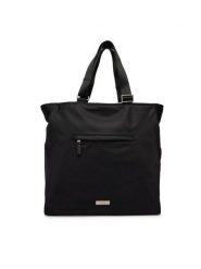 Calvin Klein Torba Sleek Pocket Tote LV04D3340G Czarny. Czarne torebki klasyczne damskie CALVIN KLEIN, bez wzorów, z materiału, bez dodatków. Za 489.99 zł.