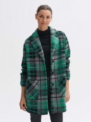 OPUS Płaszcz przejściowy "Halilo" w kolorze szaro-zielonym rozmiar: M. Szare płaszcze damskie Opus, m, bez wzorów. Za 248.58 zł.