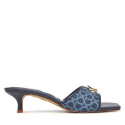 Klapki Aldo. Niebieskie klapki damskie Aldo, bez wzorów, bez obcasa. Za 309.99 zł.
