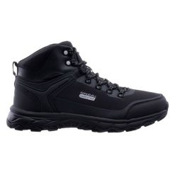 Buty trekkingowe męskie Elbrus Eglinter Mid WP - czarne, Rozmiar buta 46. Czarne buty trekkingowe męskie ELBRUS, bez zapięcia, trekkingowe. W wyprzedaży za 259.99 zł.