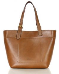 Torebka luksusowa shopperka na ramię skóra premium MARCO MAZZINI brązowa. Brązowe shopper bag damskie bez wzorów, ze skóry, na ramię, bez dodatków. Za 1,162.99 zł.