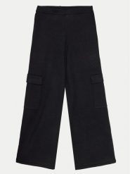 Guess Spodnie materiałowe J4BB08 Z2V42 Czarny Relaxed Fit. Czarne spodnie dziewczęce Guess, z materiału. Za 149.99 zł.