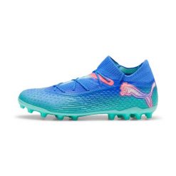Buty piłkarskie Puma Future 7 Ultimate. Niebieskie buty sportowe na co dzień damskie Puma, bez wzorów, z materiału, do piłki nożnej. Za 726.45 zł.