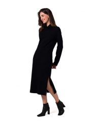 Be Wear Sukienka w kolorze czarnym rozmiar: XL. Czarne sukienki damskie Be Wear, na co dzień, xl, bez wzorów, bez kołnierzyka, bez ramiączek, maxi, proste. Za 162.11 zł.