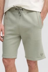 GUESS Zielone męskie shorty Aldwin, Rozmiar M. Zielone szorty męskie Guess, z aplikacjami. W wyprzedaży za 214.99 zł.