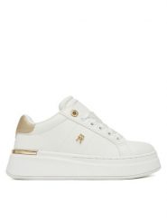 Tommy Hilfiger Sneakersy T3A9-34253-1355 M Biały. Białe buty sportowe dziewczęce Tommy Hilfiger, bez wzorów, ze skóry, bez zapięcia. Za 399.99 zł.
