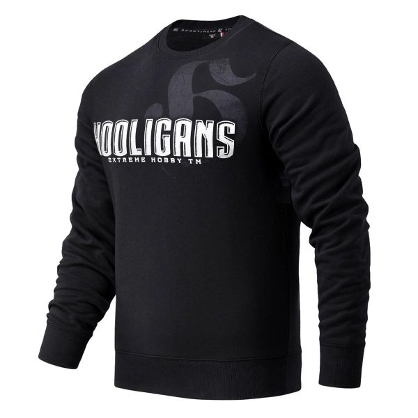 Bluza męska EXTREME HOBBY HOOLIGANS. Czarne bluzy bez kaptura męskie EXTREME HOBBY, m, z bawełny. Za 239.00 zł.