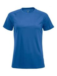 Clique Premium Active-T Women funkcjonalna koszulka. Niebieskie bluzki sportowe damskie CLIQUE, m, z meshu, bez kołnierzyka, bez ramiączek. Za 124.79 zł.