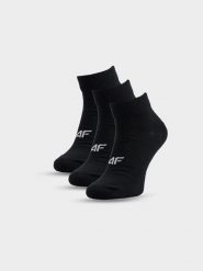 4F Skarpetki długie (3-pack) męskie - czarne 43-46. Czarne skarpetki męskie 4f, bez wzorów, z bawełny. Za 54.99 zł.