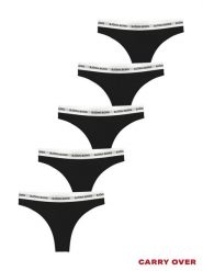 Bjorn_borg LOGO THONG 5p stringi MULTIPACK 1. Stringi damskie Björn Borg, s, bez wzorów. Za 312.50 zł.