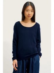 AUTHENTIC CASHMERE Kaszmirowy sweter "Lanfon" w kolorze granatowym rozmiar: M. Niebieskie swetry klasyczne damskie AUTHENTIC CASHMERE, m, z kaszmiru, bez kołnierzyka. Za 217.53 zł.