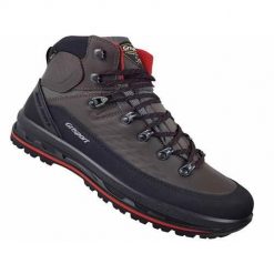 Buty trekkingowe męskie Grisport Marrone Dakar Trekking. Szare buty trekkingowe męskie Grisport, z gumy, za kostkę, bez zapięcia, trekkingowe. Za 607.00 zł.