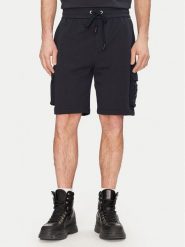 Moose Knuckles Szorty sportowe Hartsfield M14MR794 Granatowy Regular Fit. Niebieskie szorty męskie Moose Knuckles, bez wzorów, z bawełny, sportowe. Za 579.99 zł.
