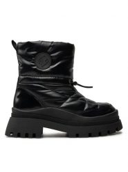 Aldo Botki Frostine 13838645 Czarny. Czarne botki damskie Aldo, z materiału, bez obcasa, na płaskiej podeszwie, bez zapięcia. Za 299.99 zł.