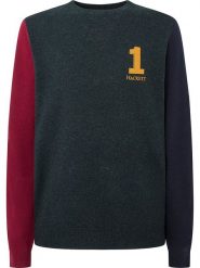 Hackett London Wełniany sweter ze wzorem rozmiar: XL. Swetry męskie Hackett London, xl, bez wzorów, z wełny, bez kołnierzyka. Za 245.96 zł.