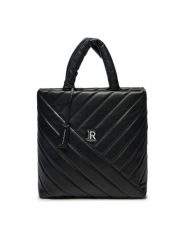 John Richmond Torebka RWA24038BO Czarny. Czarne torebki klasyczne damskie John Richmond, bez wzorów, ze skóry, bez dodatków. Za 499.99 zł.