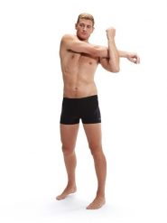 Speedo Kąpielówki "Eco+ H-Boom" w kolorze czarno-szarym rozmiar: 7. Czarne kąpielówki męskie Speedo, bez wzorów, z materiału. Za 130.35 zł.
