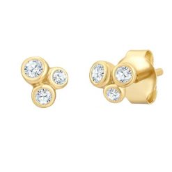 Glanzstücke München Ohrstecker Damen Ohrringe Sterling Silber Silberohrstecker en Ohrstecker en Damen Ohrringe Sterling Silber Kolczyki 1 ct Damski. Białe kolczyki damskie Glanzstücke München, z cyrkonią, pozłacane, na sztyftcie. Za 179.99 zł.