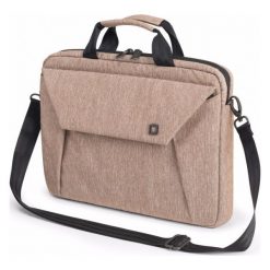 Dicota Slim Case Edge 14 -15.6" beżowa. Brązowe torby na laptopa damskie Dicota, bez wzorów, z materiału. W wyprzedaży za 149.00 zł.