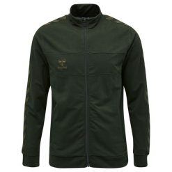 Bluza Hummel zip Lmove Classic. Zielone bluzy bez kaptura męskie HUMMEL, m, z bawełny. Za 188.25 zł.