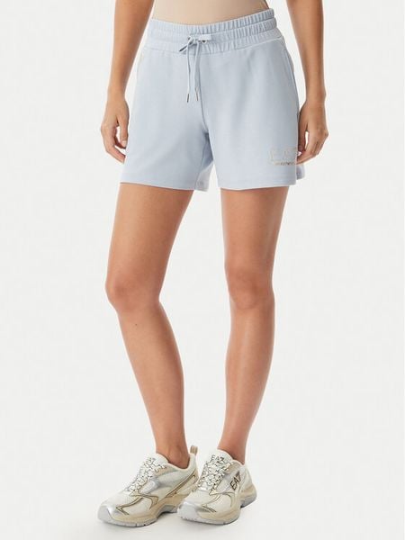 EA7 Emporio Armani Szorty sportowe 7W000269 AF12482 U9309 Niebieski Regular Fit. Niebieskie spodenki sportowe damskie EA7 Emporio Armani, xs, z syntetyku. Za 252.99 zł.