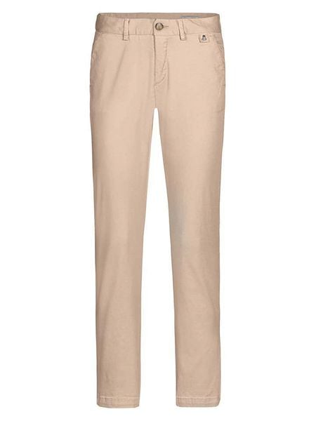 Herrlicher Spodnie chino "Lovely" w kolorze beżowym rozmiar: W28. Brązowe spodnie materiałowe damskie Herrlicher, bez wzorów. Za 162.87 zł.