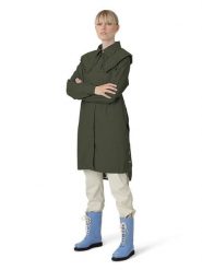 Ilse Jacobsen Płaszcz przeciwdeszczowy w kolorze ciemnozielonym rozmiar: 40. Zielone kurtki przeciwdeszczowe damskie Ilse Jacobsen, bez wzorów, sportowe. Za 217.99 zł.