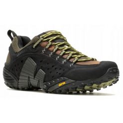 Buty trekkingowe dla mężczyzn Merrel Intercept. Czarne buty trekkingowe męskie MERRELL, bez zapięcia, trekkingowe. Za 599.00 zł.