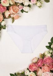 Białe Gładkie Majtki Figi Bezszwowe Cassil. Białe figi damskie Renee, xl, bez wzorów. Za 3.99 zł.