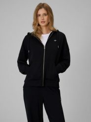 4F Bluza dresowa loose z kapturem damska - czarna S. Czarne bluzy z kapturem damskie 4f, s, z dresówki. Za 159.99 zł.