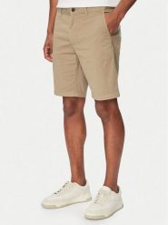 BOSS Szorty materiałowe Chino 50536723 Brązowy Slim Fit. Brązowe szorty męskie Boss, z bawełny, bez kołnierzyka. Za 449.99 zł.