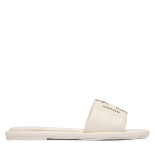 Klapki Tory Burch. Białe klapki damskie Tory Burch, bez wzorów, bez obcasa. Za 1,119.00 zł.