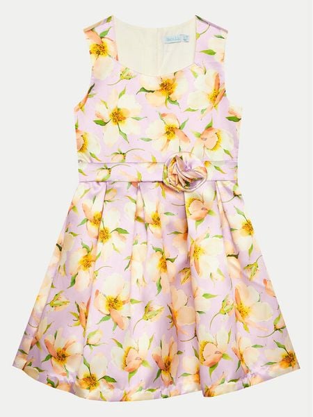 Abel & Lula Sukienka elegancka 5054 Fioletowy Regular Fit. Fioletowe sukienki dziewczęce Abel & Lula, bez wzorów, z syntetyku, bez ramiączek. Za 329.99 zł.