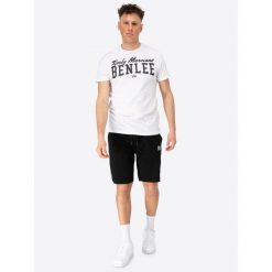 Zestaw t-shirt i szorty Lonsdale Rees. Białe szorty męskie Lonsdale, z bawełny, bez kołnierzyka. Za 227.50 zł.
