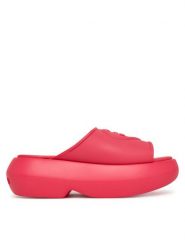 LOVE MOSCHINO Klapki JA28207I0MI40604 Różowy. Czerwone klapki damskie Love Moschino, bez wzorów, z tworzywa sztucznego, bez obcasa. Za 609.99 zł.