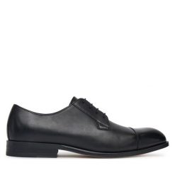 Półbuty BOSS. Czarne buty wizytowe męskie Boss, bez zapięcia. Za 719.99 zł.