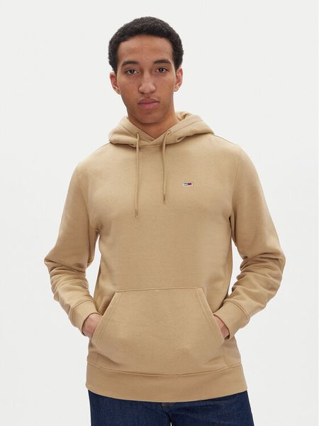 Tommy Jeans Bluza DM0DM20742 Beżowy Regular Fit. Brązowe bluzy bez kaptura męskie Tommy Jeans, m, z bawełny. Za 199.99 zł.