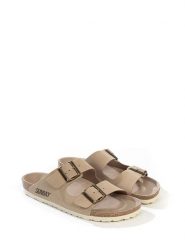 Sunbay Klapki "Trefle" w kolorze beżowym rozmiar: 42. Brązowe klapki damskie Sunbay, bez wzorów, bez obcasa, na płaskiej podeszwie. Za 149.66 zł.