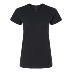 Damska Koszulka Softstyle O Średniej Grubości. Czarne bluzki damskie Gildan, xl, bez wzorów, sportowe, bez kołnierzyka, bez ramiączek. Za 44.99 zł.