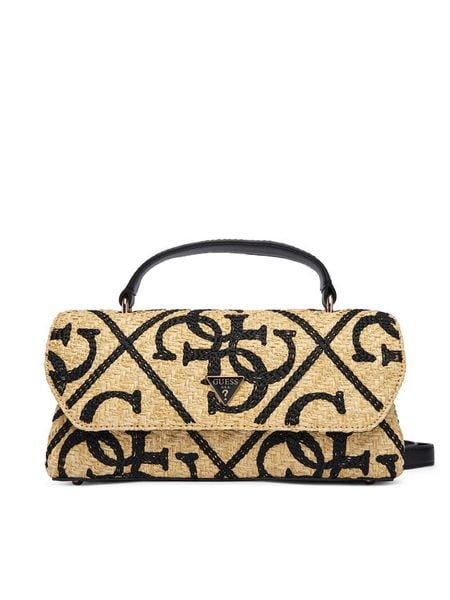 Guess Torebka Kristen HWWL97 43200 Beżowy. Brązowe torebki klasyczne damskie Guess, z aplikacjami, z syntetyku, bez dodatków. Za 584.99 zł.