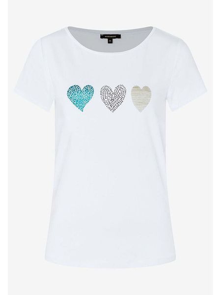 More & More Koszulka w kolorze białym rozmiar: 34. Białe bluzki damskie MORE & MORE, bez wzorów, z bawełny, bez kołnierzyka, bez ramiączek. Za 59.95 zł.